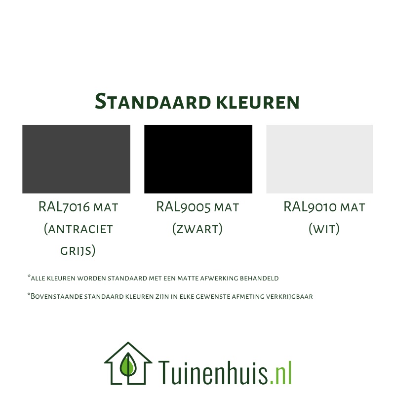 Standaard kleuren leverbaar -10-20-30-40-41