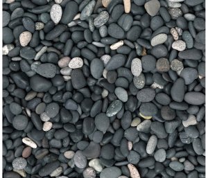 Beach Pebbles Zwart keien 30-60mm