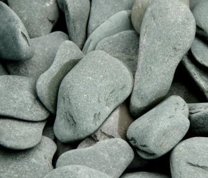 Flat Pebbles groen 30-60mm