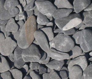 Flat Pebbles zwart 15-30mm