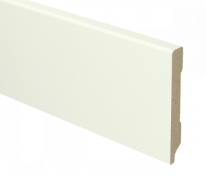 MDF Moderne plint 90x18 wit voorgelakt RAL 9010